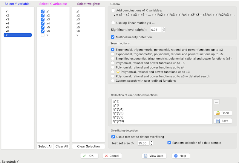 the Input Open window