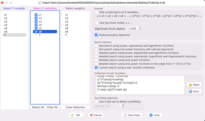 ndCurveMaster Input Data Loading