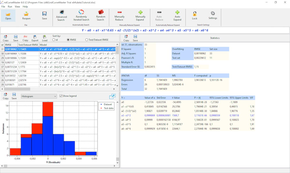 ndCurveMaster User Interface