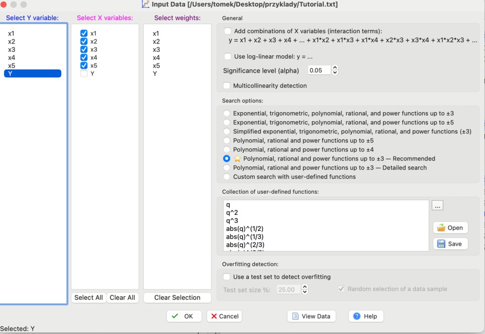 Stage 3 settings without overfitting detection